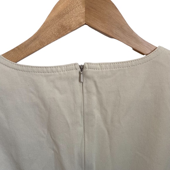 Isabella Bird Anthropologie Cream/ Beige Dress with Side Tie and V-neck - Picture 6 of 6